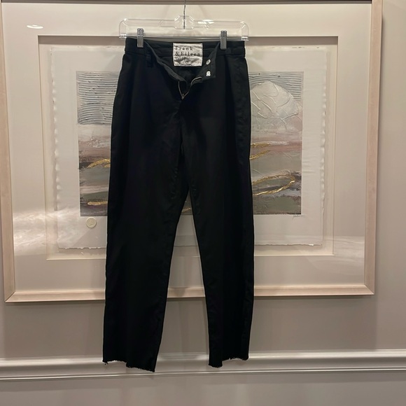 Frank & Eileen 0 Kinsale Italian Performance Cord Pants in Black - Picture 1 of 4